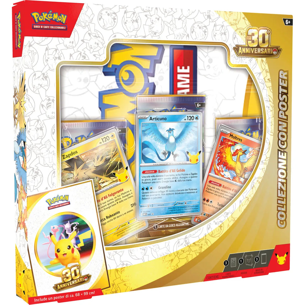 Pokémon 30° anniversario – Collezione con Poster