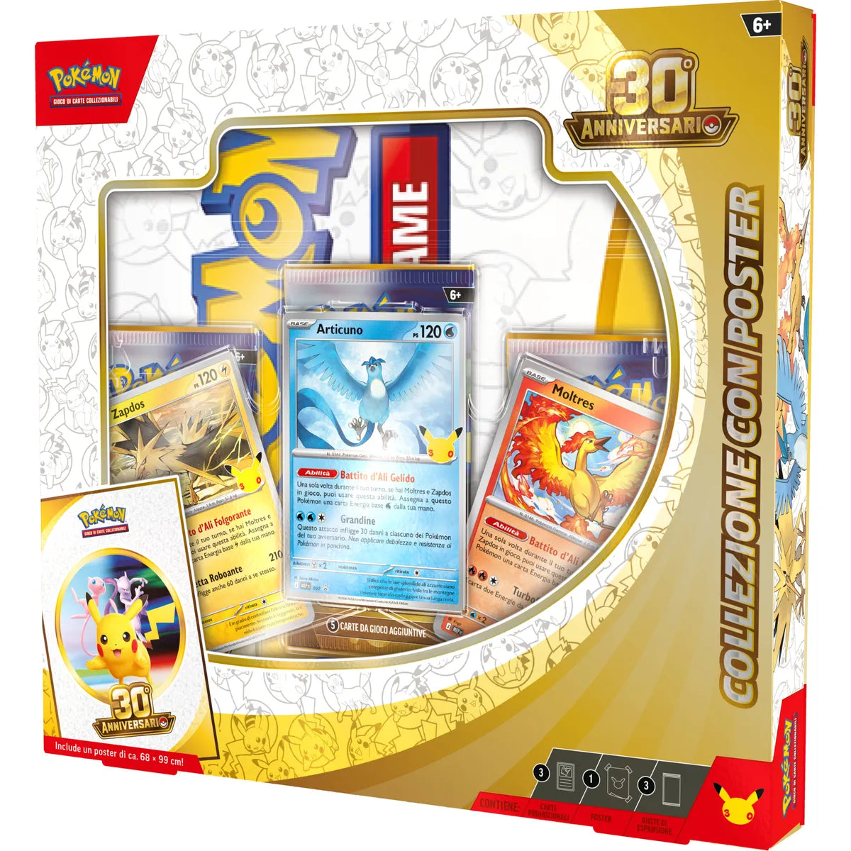 Pokémon 30° anniversario – Collezione con Poster
