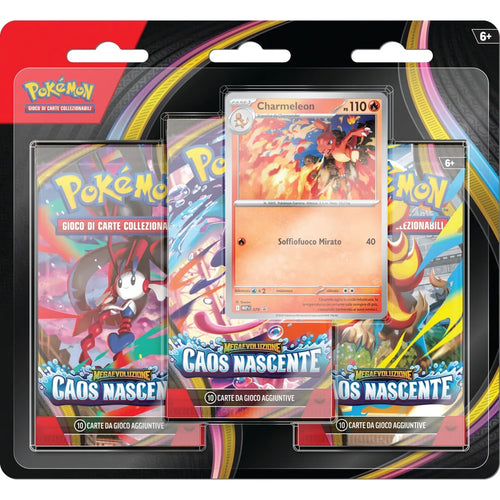 Blister 3 Buste – Megaevoluzione: Caos Nascente
