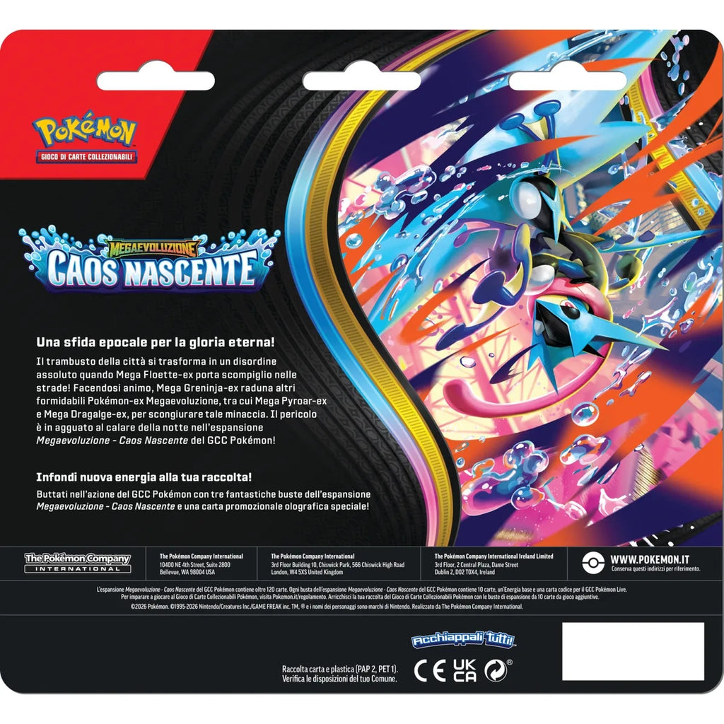 Blister 3 Buste – Megaevoluzione: Caos Nascente