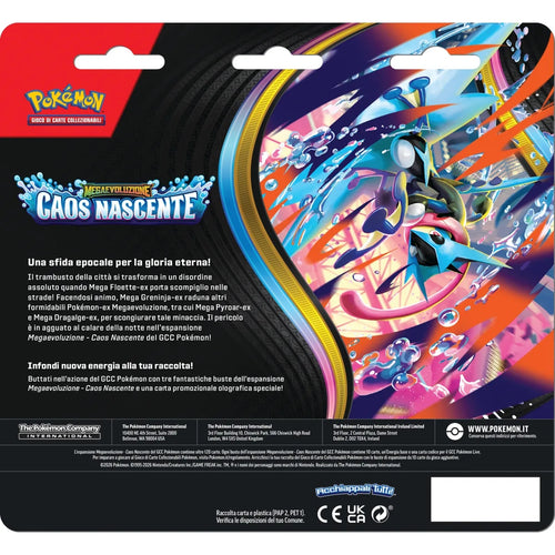 Blister 3 Buste – Megaevoluzione: Caos Nascente