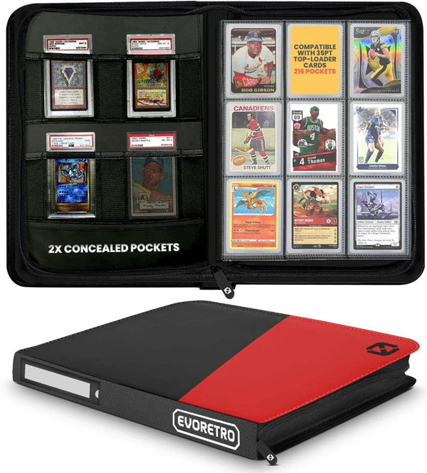 Shield + Toploader Binder 3x3 (216 Nero e Rosso)